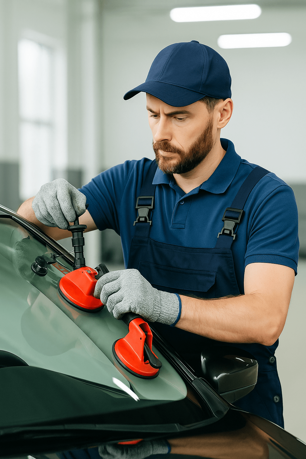 Professional auto glass installation